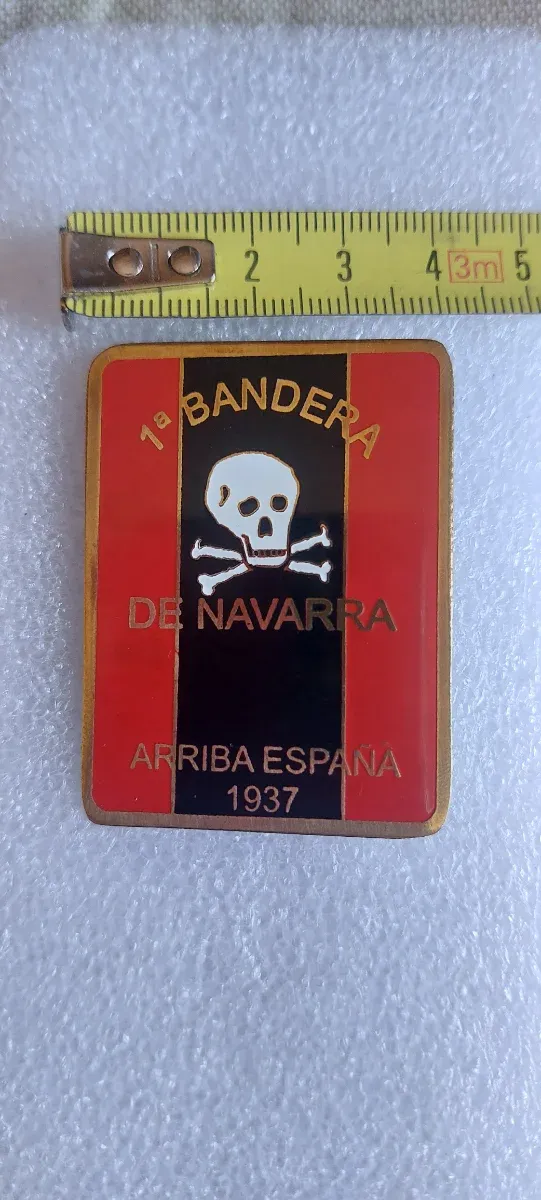 Insignia Falange Española 1ª Bandera Navarra 1937.