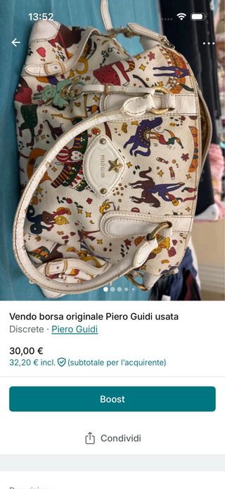 Borsa Piero Guidi usata