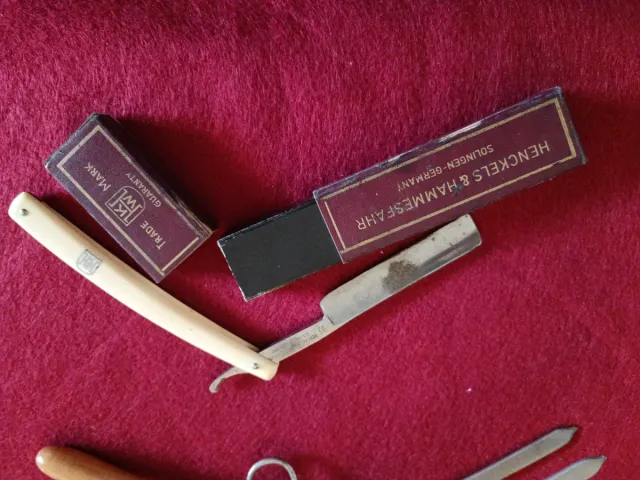 Tenazas pelo y navaja afeitar vintage