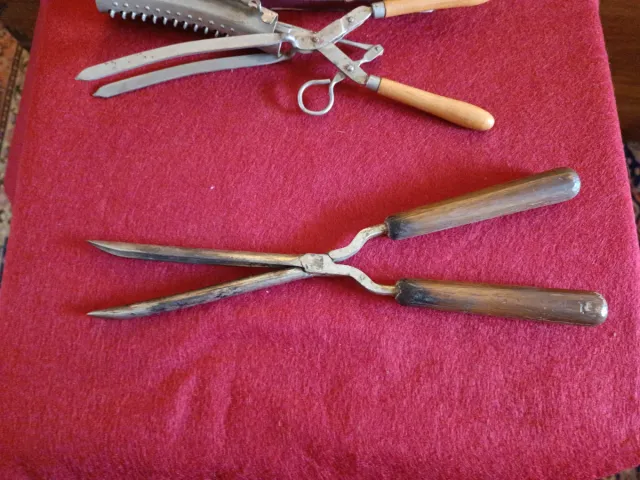 Tenazas pelo y navaja afeitar vintage