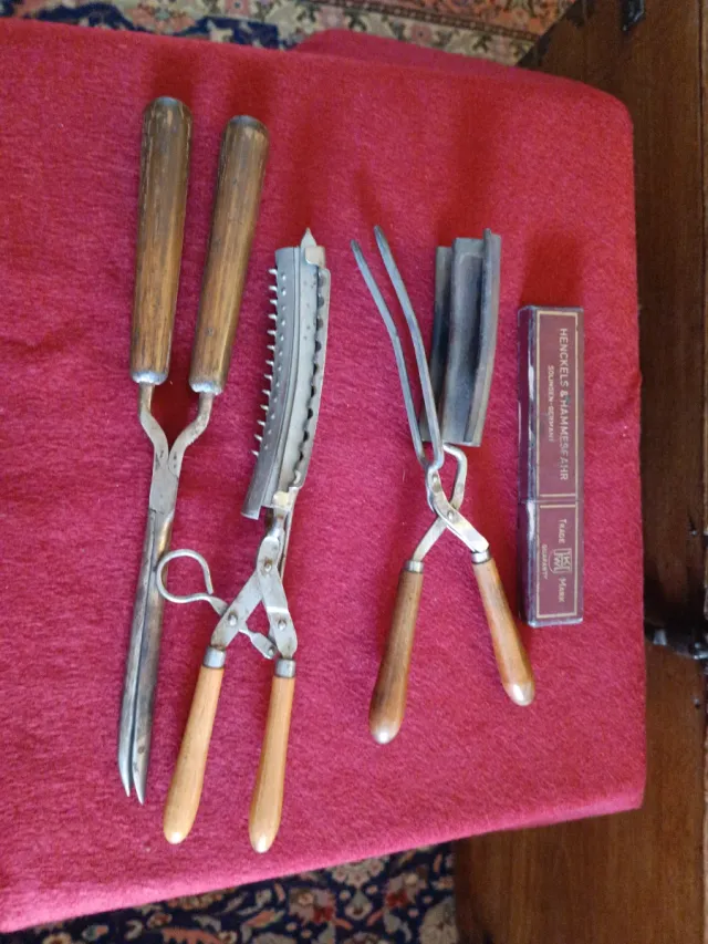 Tenazas pelo y navaja afeitar vintage