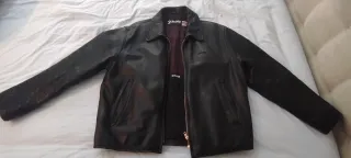 Cazadora de cuero Schott Negra