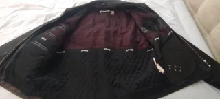 Cazadora de cuero Schott Negra