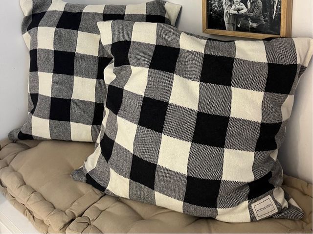 Conjunto de 2 Cojines Minicoton Knit Vichy 50x60