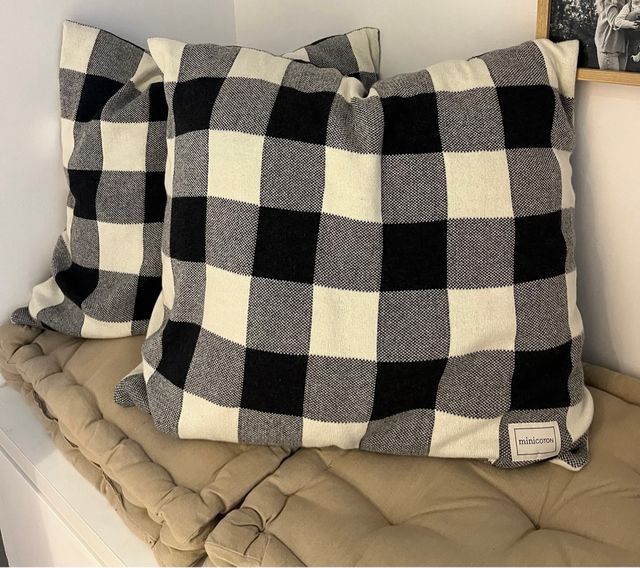 Conjunto de 2 Cojines Minicoton Knit Vichy 50x60