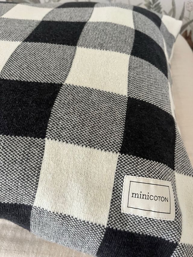 Conjunto de 2 Cojines Minicoton Knit Vichy 50x60