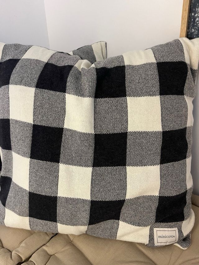 Conjunto de 2 Cojines Minicoton Knit Vichy 50x60