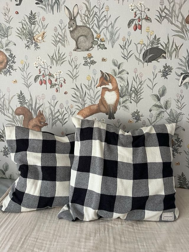 Conjunto de 2 Cojines Minicoton Knit Vichy 50x60