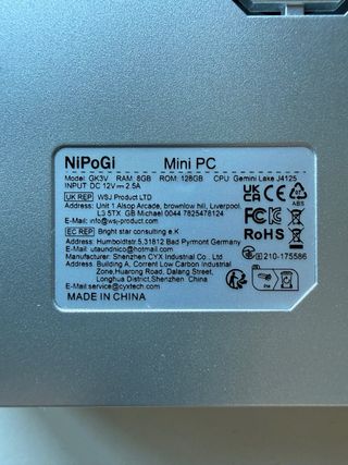 Mini PC Nipogi Intel Windows 11 Nuevo