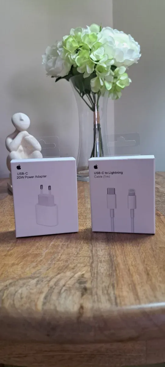 Cargador Apple USB-C 20W y Cable USB-C a Lightning
