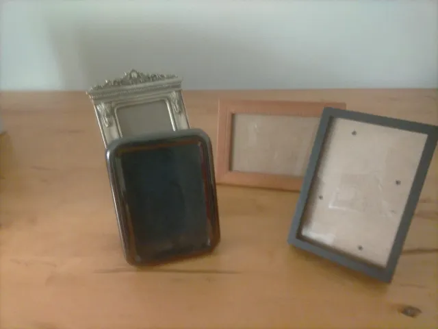 Marcos de fotos madera y metal