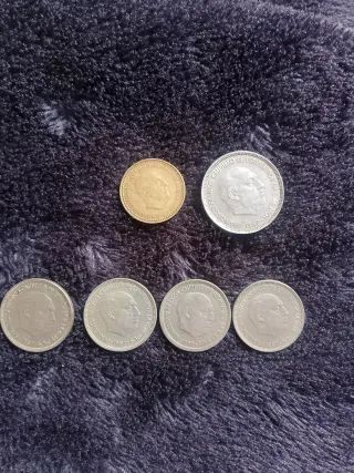 Monedas Franco 1957 (5 unidades)