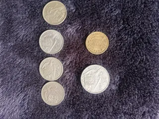 Monedas Franco 1957 (5 unidades)