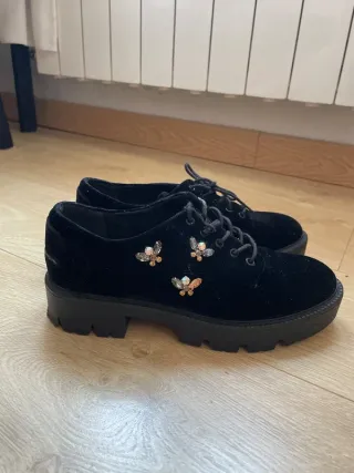 Mocasines Stradivarius terciopelo