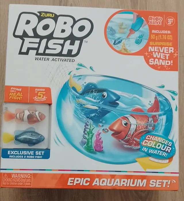 Set Acuario Robo Fish Zuru con 2 Peces