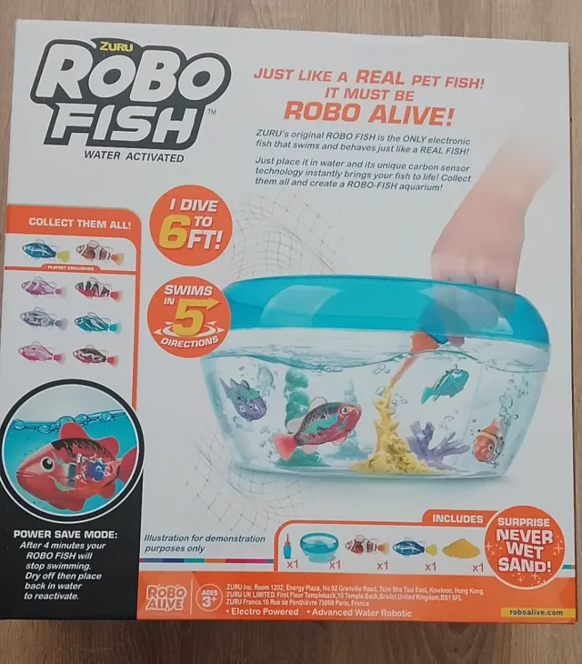 Set Acuario Robo Fish Zuru con 2 Peces