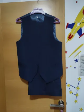 Traje de hombre azul 3 piezas talla XS