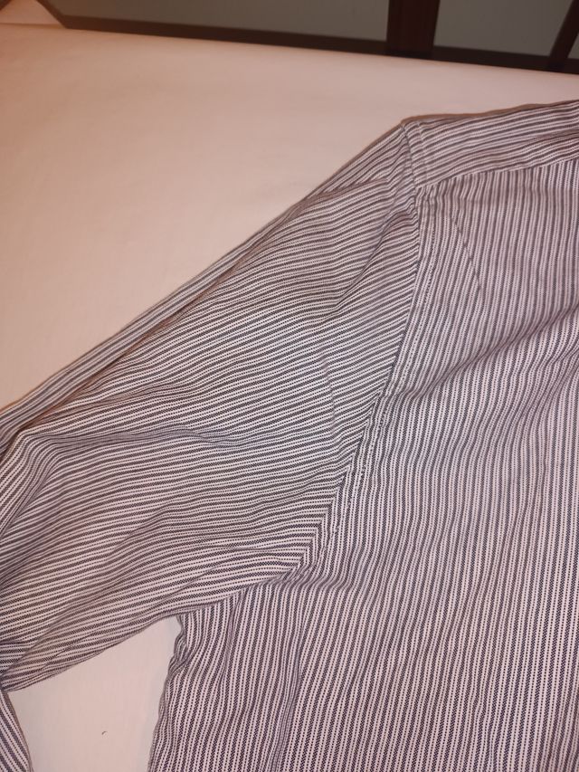 Camicia Jack & Jones a righe grigio/bianco taglia XXL