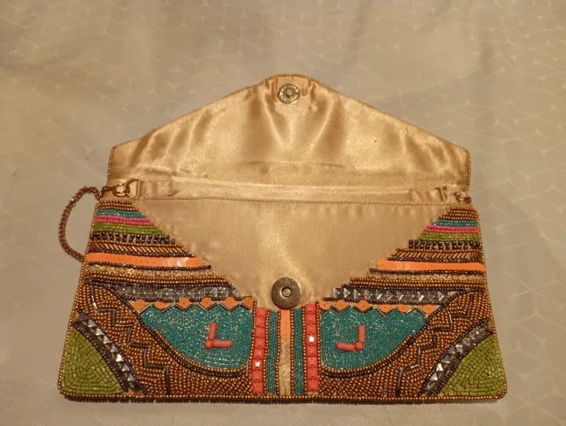 Cartera de mano Sfera bordada
