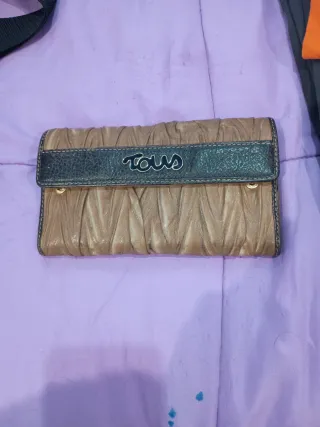 Monedero Tous piel marrón y negro