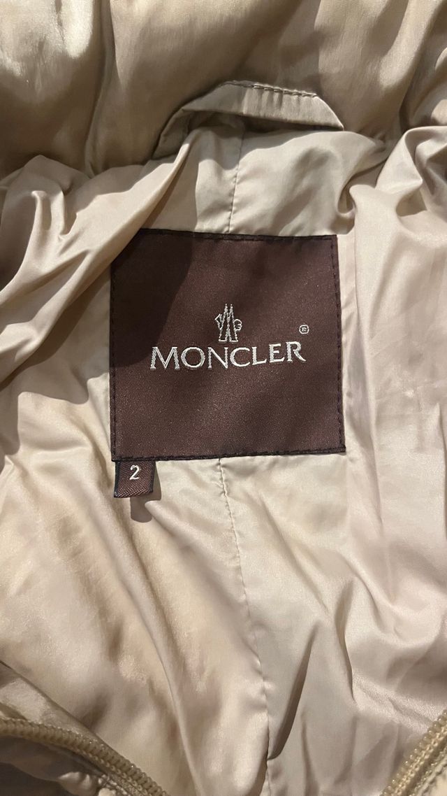 Chaqueta Moncler Beige Mujer