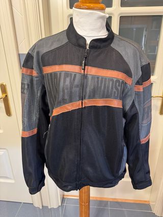 Cazadora Harley Davidson Verano Negra Naranja