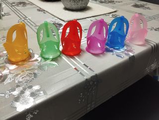 Lotto 6 sottobicchieri in plastica