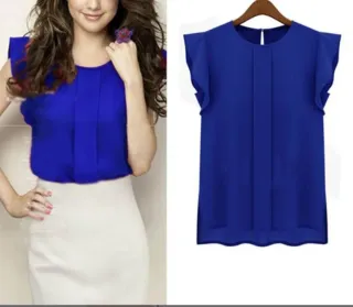 Blusa Zara Azul Talla M