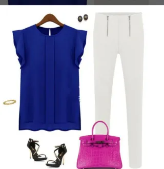 Blusa Zara Azul Talla M