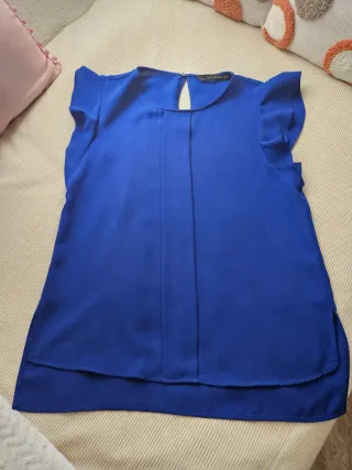Blusa Zara Azul Talla M