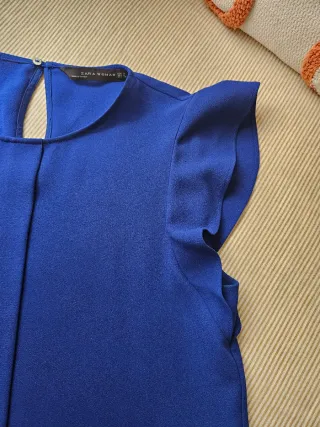 Blusa Zara Azul Talla M