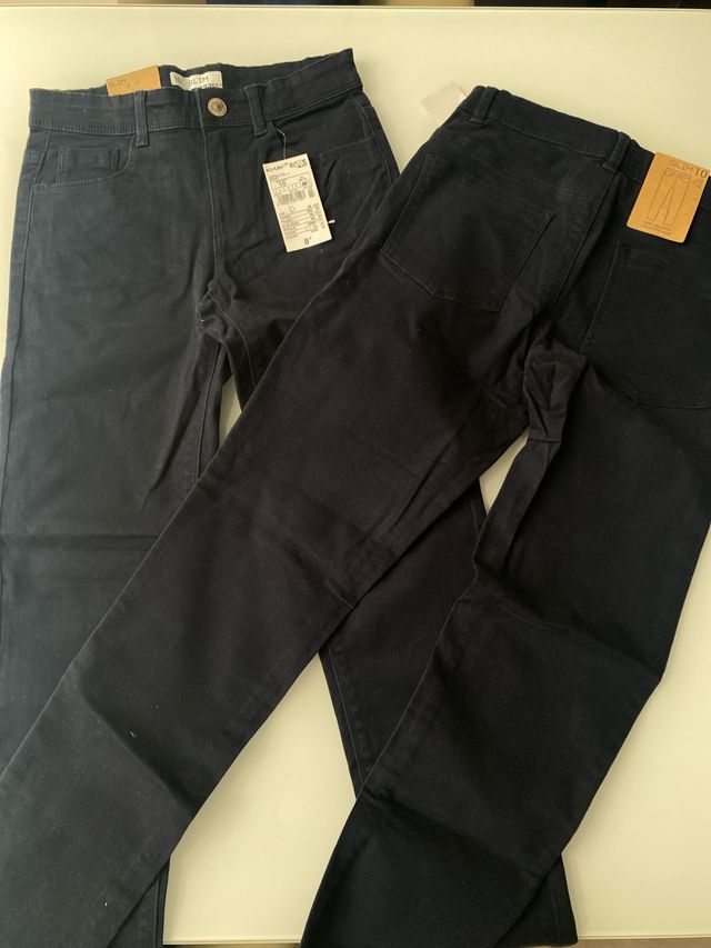 Vaqueros slim azul marino