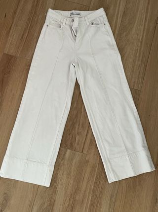 Pantalón Zara blanco ancho