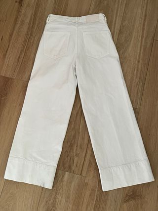 Pantalón Zara blanco ancho