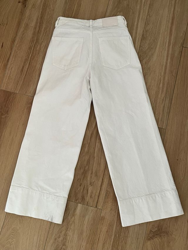 Pantalón Zara blanco ancho