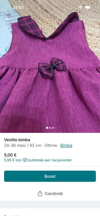 Vestito bimba 24-36 mesi