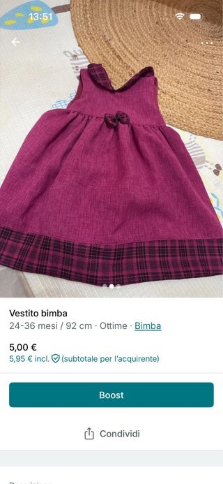 Vestito bimba 24-36 mesi