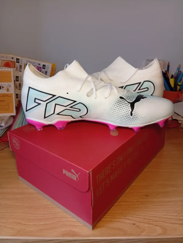 Puma Future 7 Match FG AG Tacos Blancos
