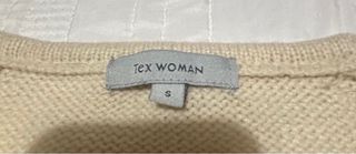 Jersey largo de rayas beige y verde