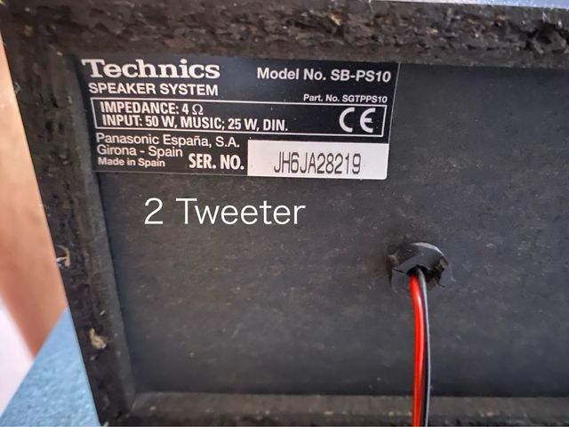 Equipo de música Technics negro