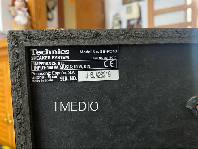 Equipo de música Technics negro