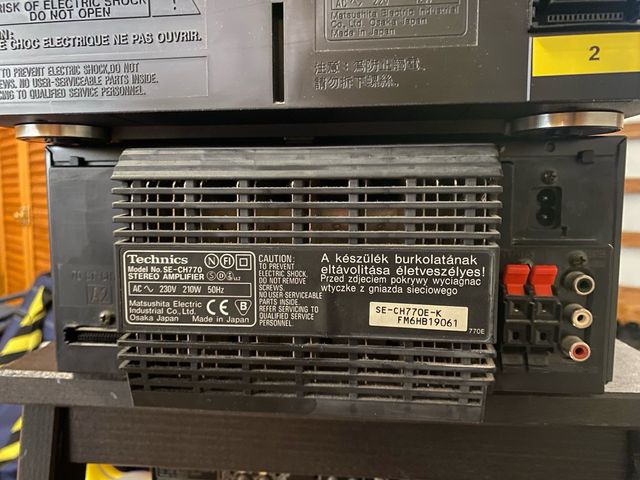 Equipo de música Technics negro