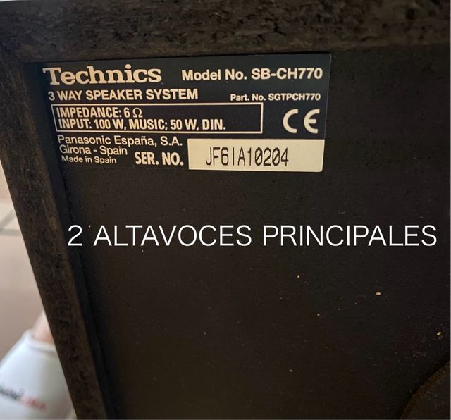 Equipo de música Technics negro