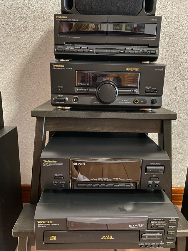 Equipo de música Technics negro