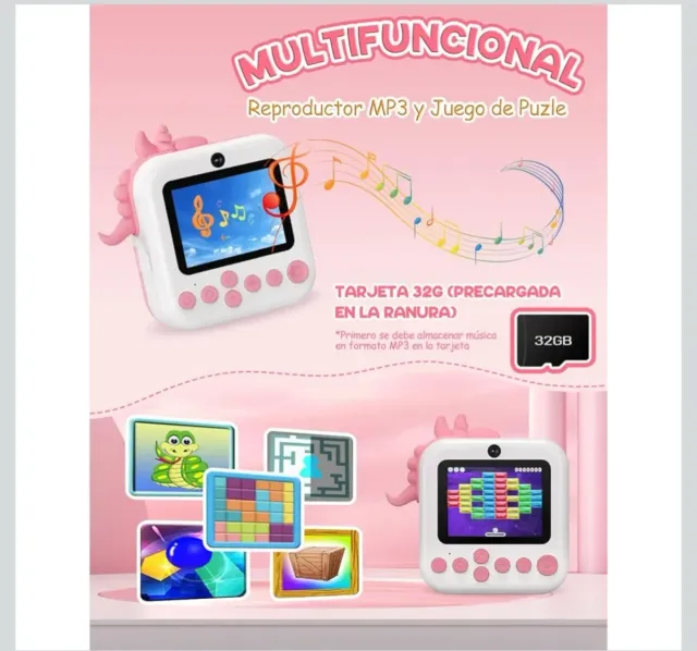 Fotocamera Digitale per Bambini ElecMoga Unicorno