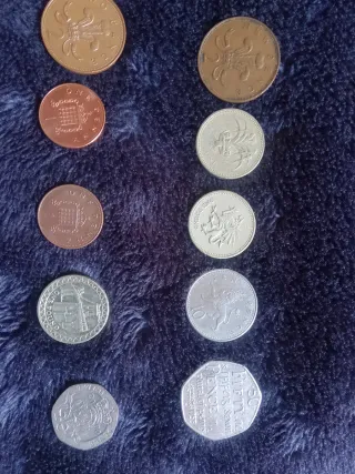 Lote de Monedas Británicas