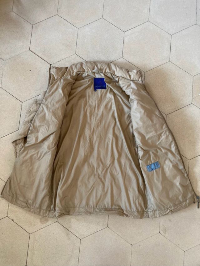 Chaqueta Moncler Beige Mujer