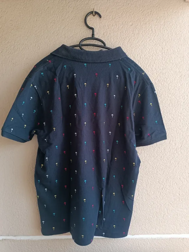 Polo Springfield Talla M Estampado Palmeras