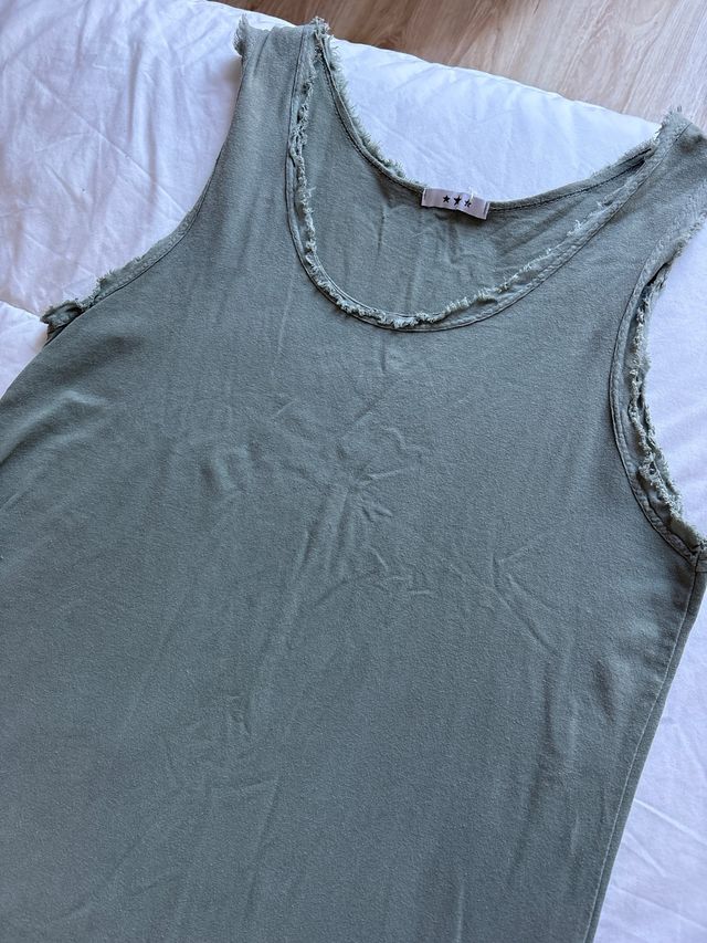 Vestido largo verde talla M