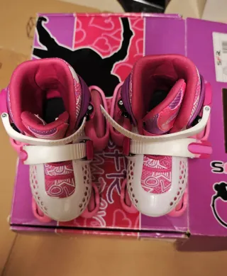 Pattini SFR bambina rosa e bianchi
